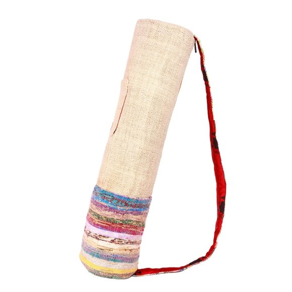 Local Women Handbags - Handmade Eco-Friendly Colorful Hemp Sling Yoga Mat Bag for Conscious Yogis